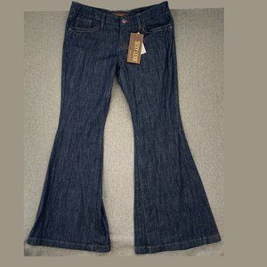 New! The Limited Sexy Lexie Bell Bottom Jeans Wide Leg Denim Pants Sz 14 Cotto